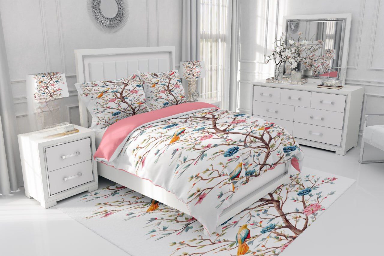 روتختی سه‌بعدی طرح بهار پرندگان