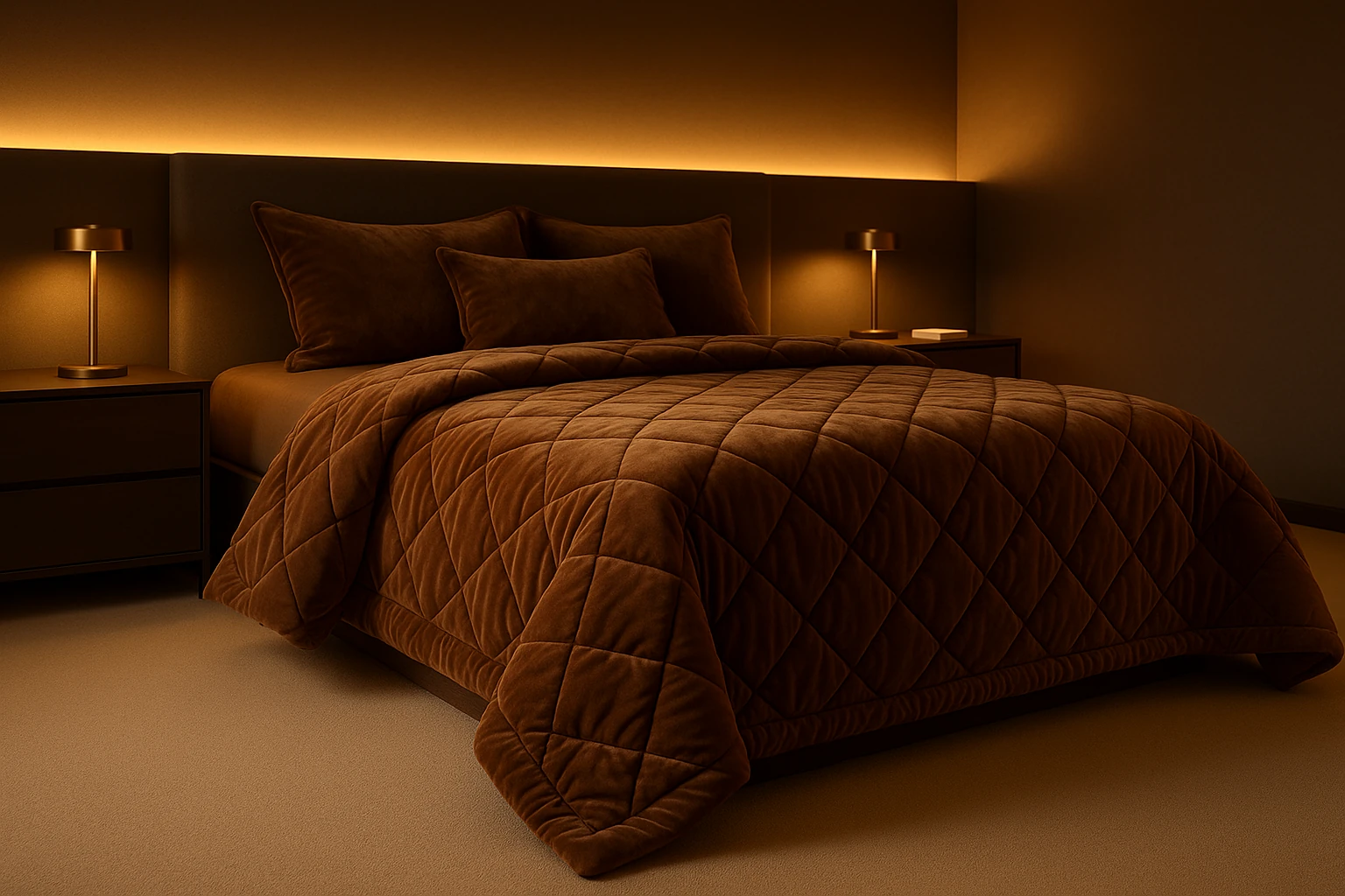 روتختی مخمل کالیفرنیا رنگ قهوه ای